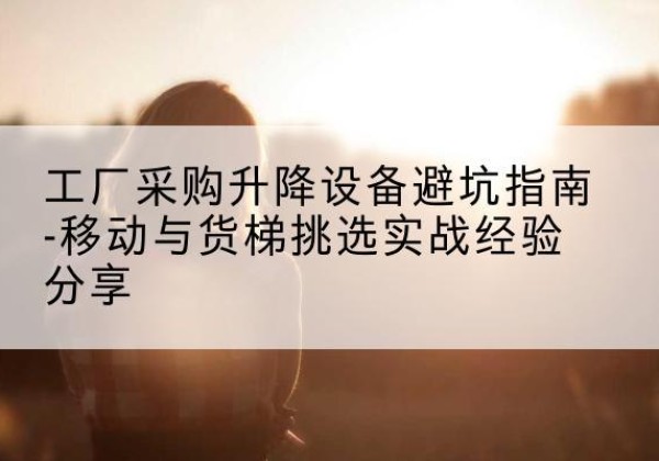 兰溪移动式升降机怎么选-工厂采购升降设备避坑指南-移动与货梯挑选实战经验分享